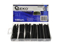 Assorted Heat-Shrink Tubing Kit, Black, 100 pcs