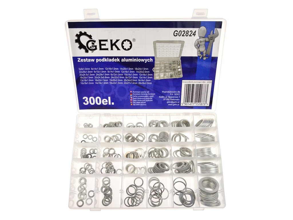 Aluminium washers, 300 pcs