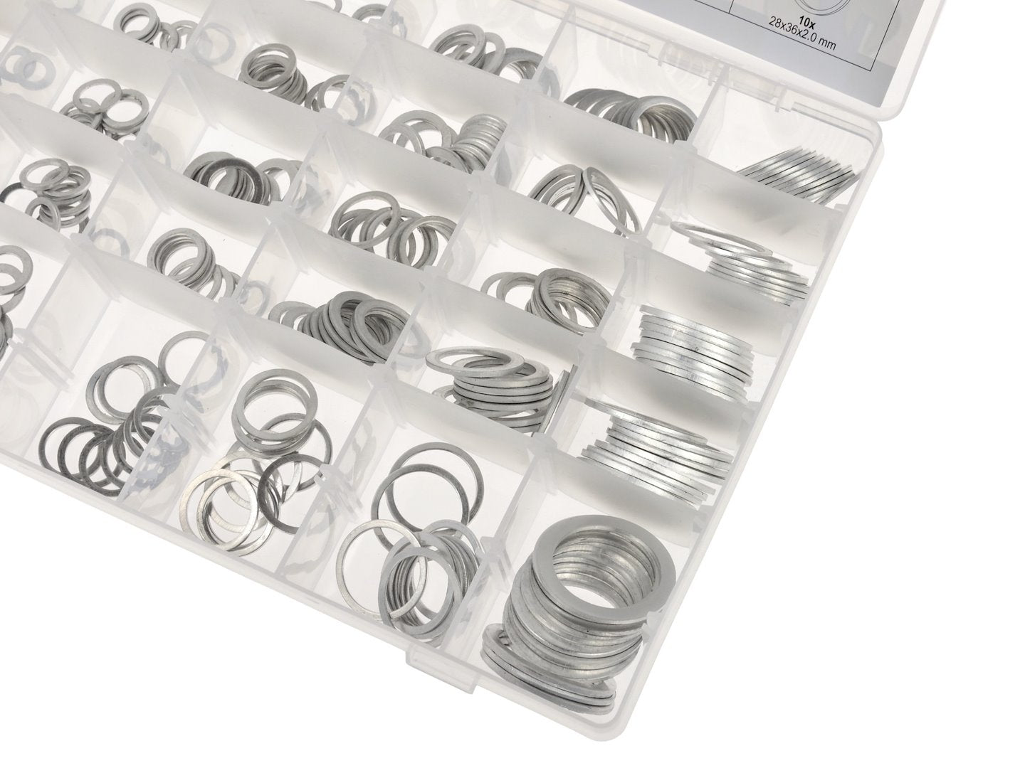 Aluminium washers, 300 pcs