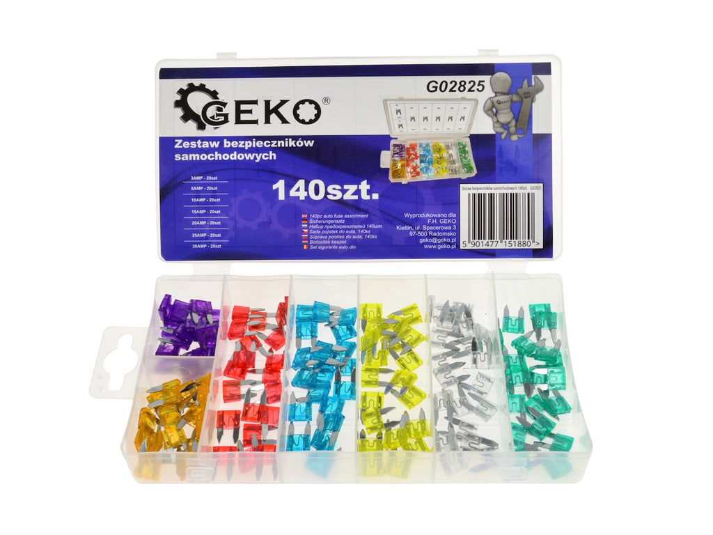140 pcs Mini Auto Fuse Set