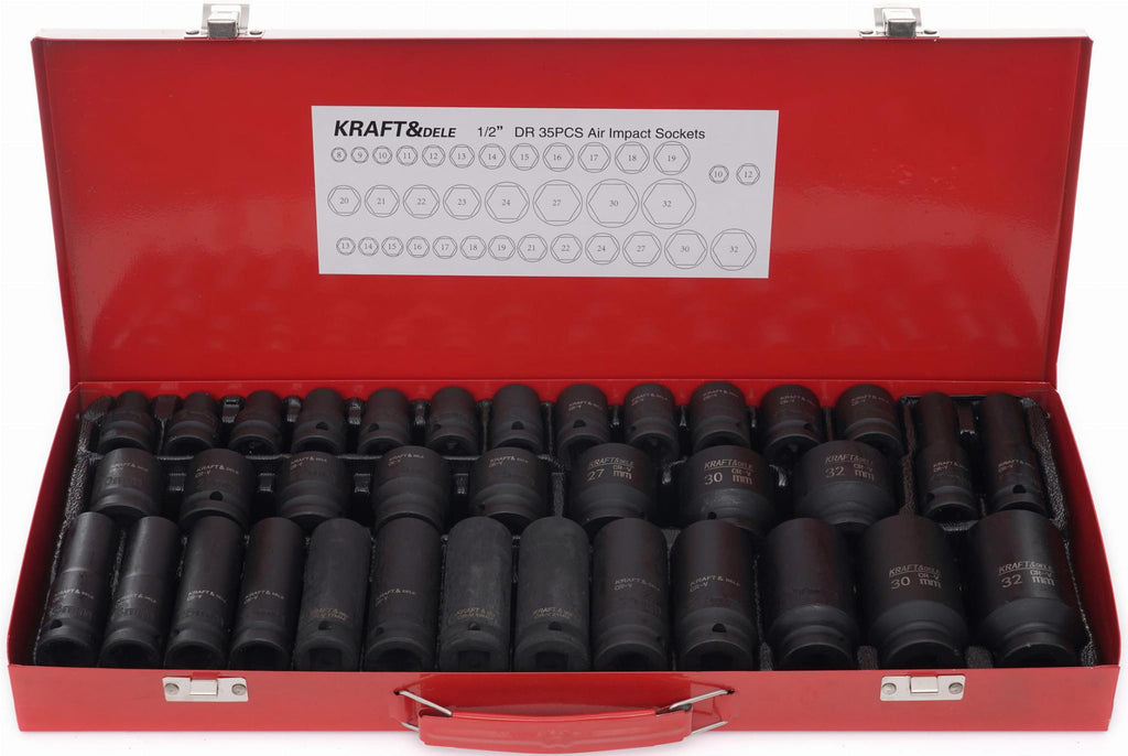 1/2" IMPACT SOCKET SET 35pcs. 8-32mm KD11756