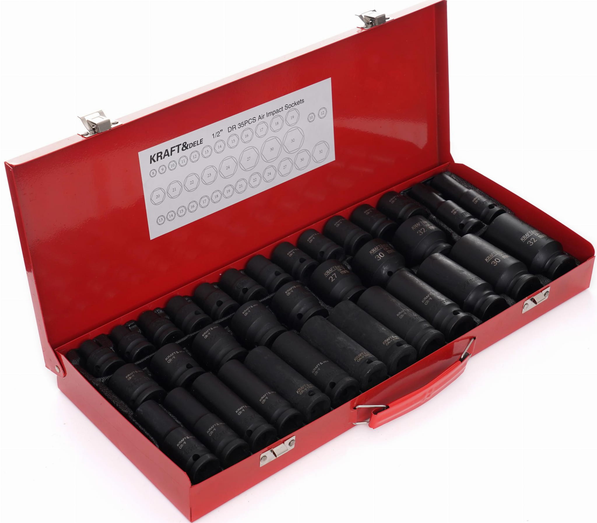 1/2" IMPACT SOCKET SET 35pcs. 8-32mm KD11756