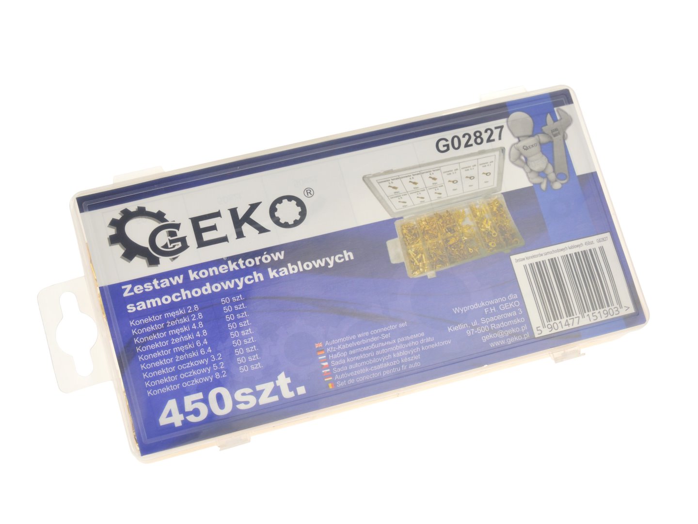 Auto Non-Insulated Terminal Connector Kit, 450 pcs