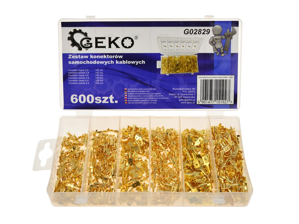 Automotive Non-Insulated Terminal Connector Kit, 600 pcs