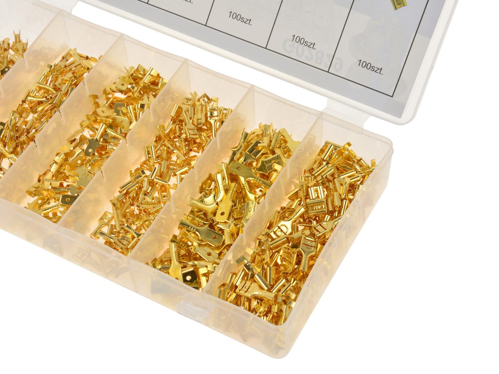 Automotive Non-Insulated Terminal Connector Kit, 600 pcs