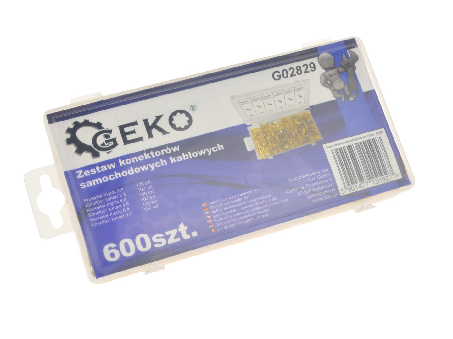 Automotive Non-Insulated Terminal Connector Kit, 600 pcs