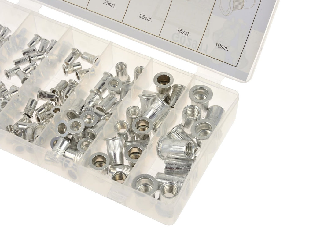 150 pcs Aluminium Rivet Nuts Assortment