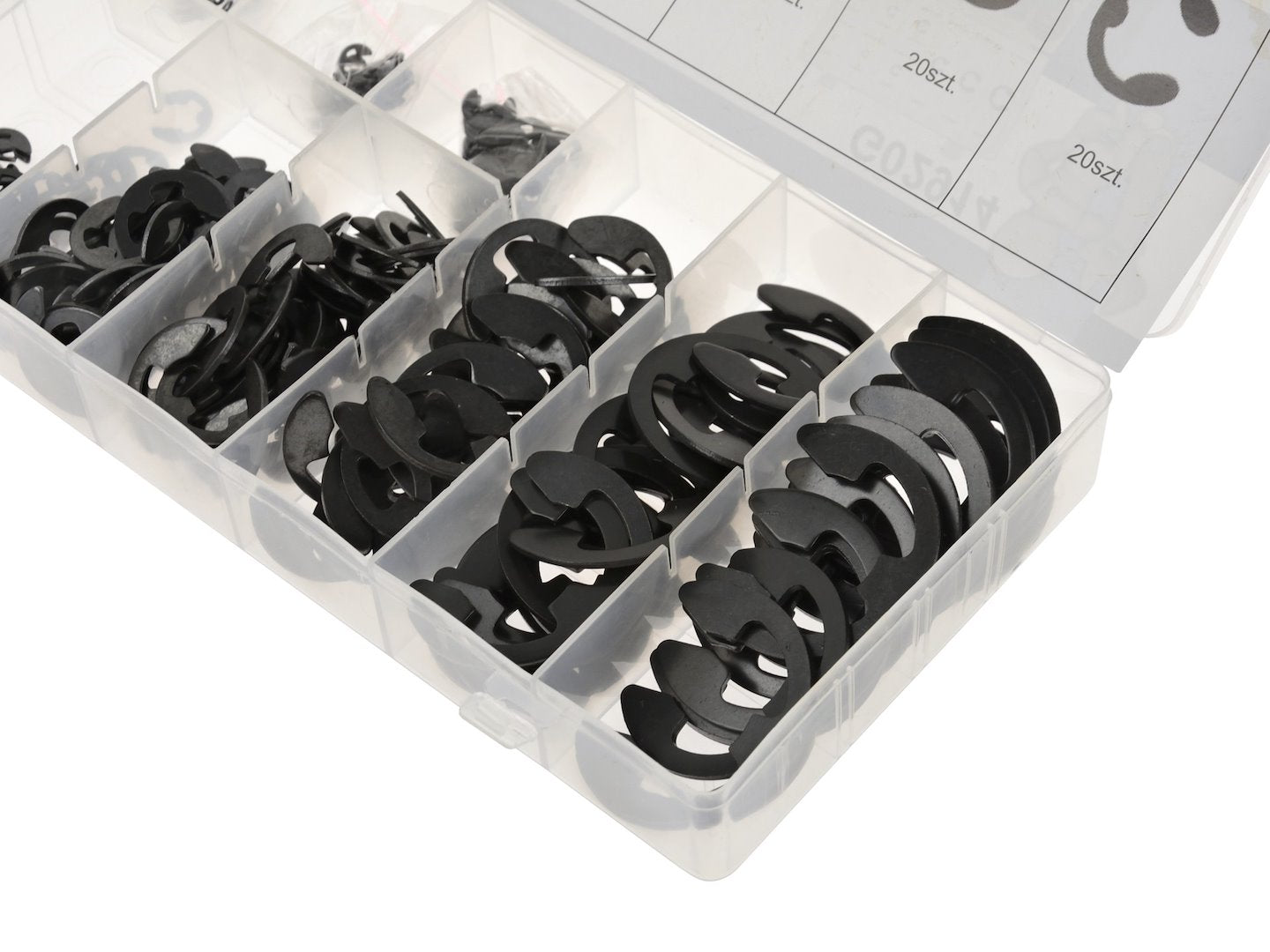 300 pcs E-Clip Stainless Steel External Retaining Ring Assortment Set