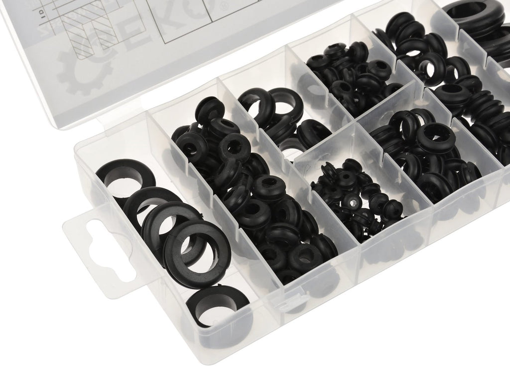 180 pcs Rubber Grommets Assortment Set