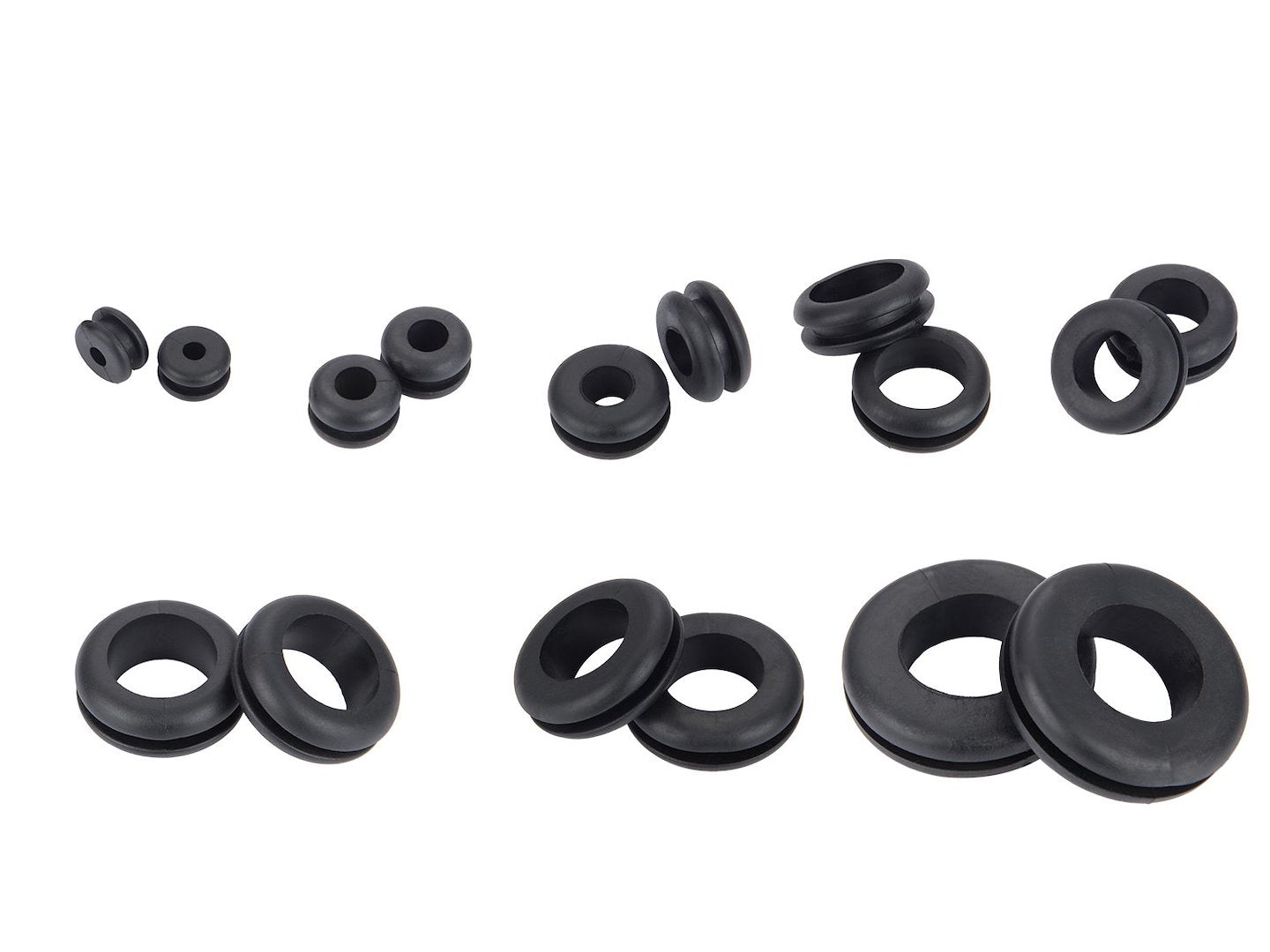 180 pcs Rubber Grommets Assortment Set