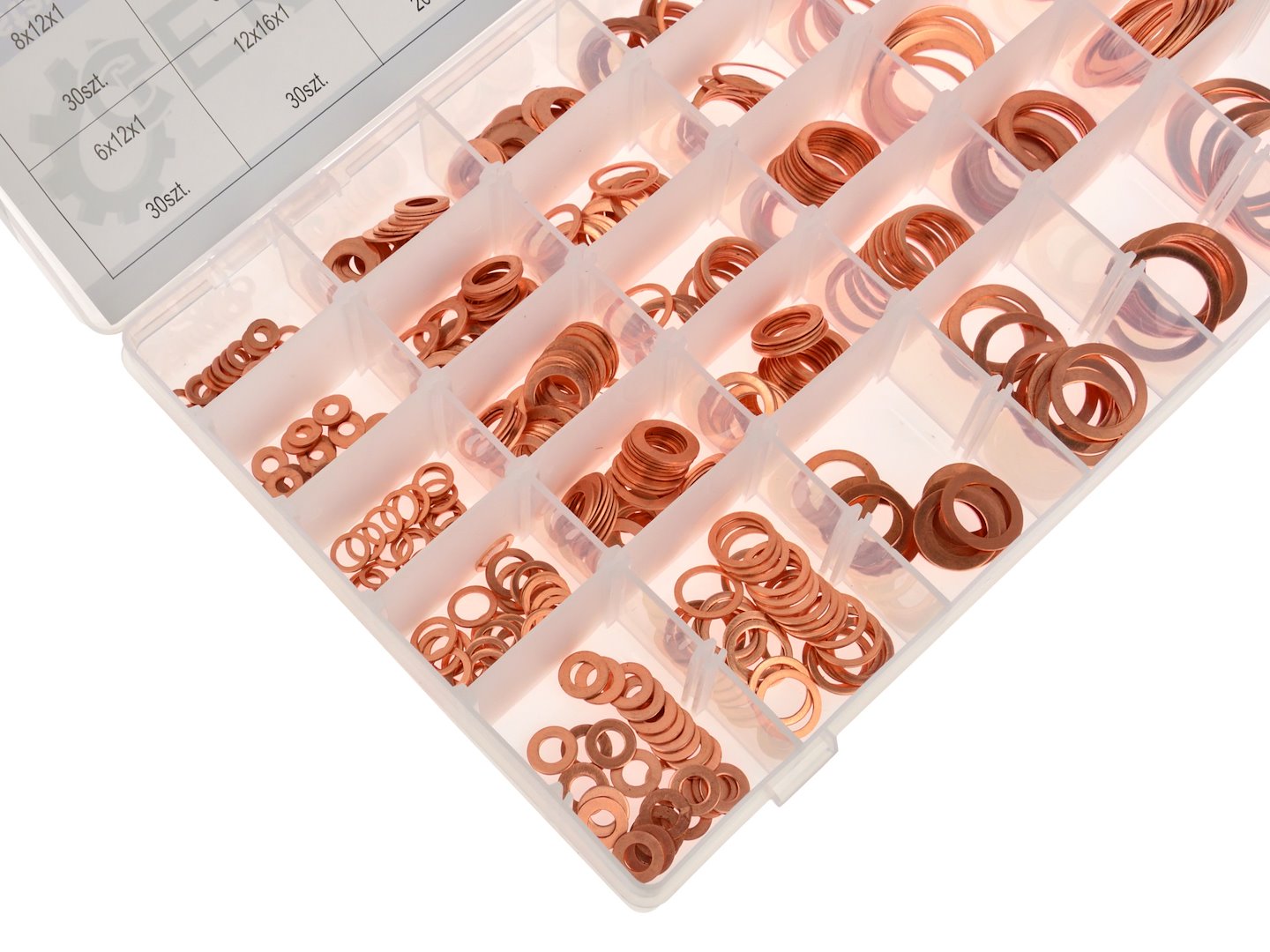 580-piece Metric Copper Washer Assortment