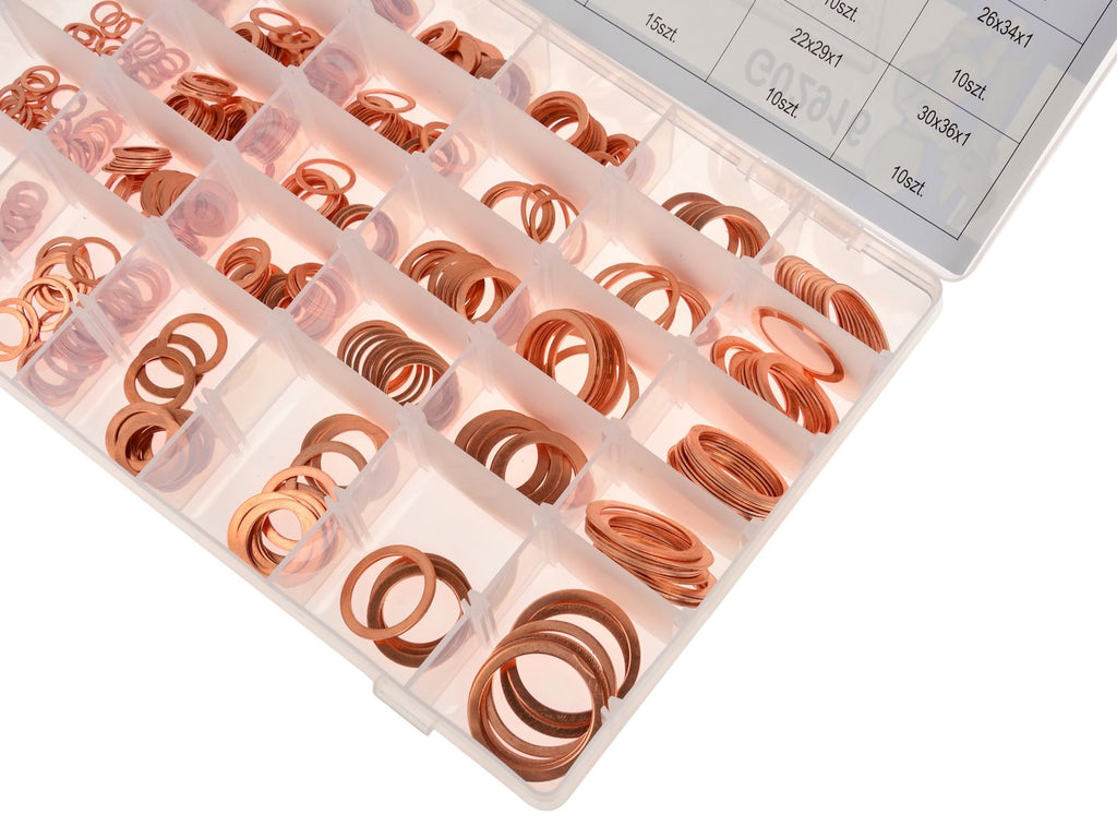 580-piece Metric Copper Washer Assortment