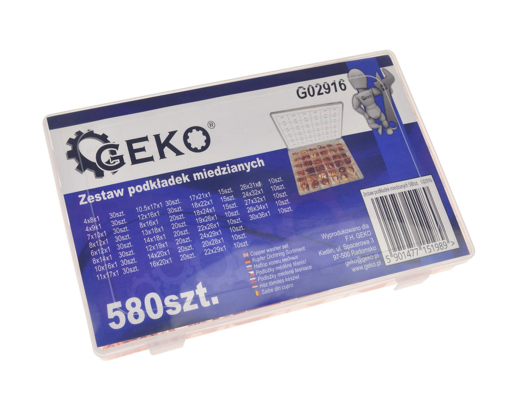 580-piece Metric Copper Washer Assortment