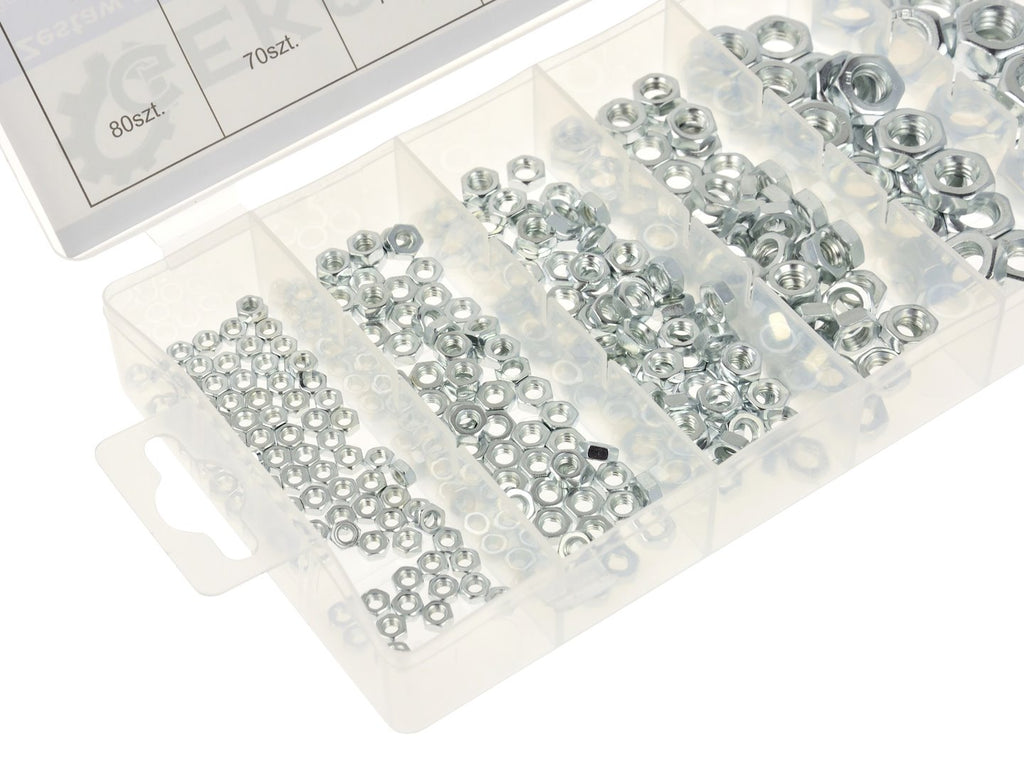 300 pcs stainless steel nuts
