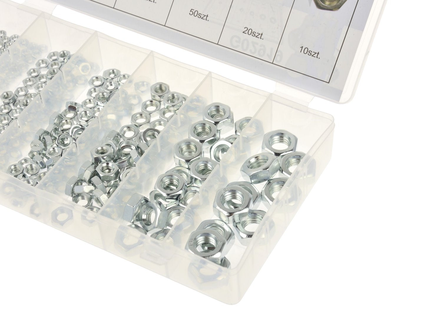 300 pcs stainless steel nuts