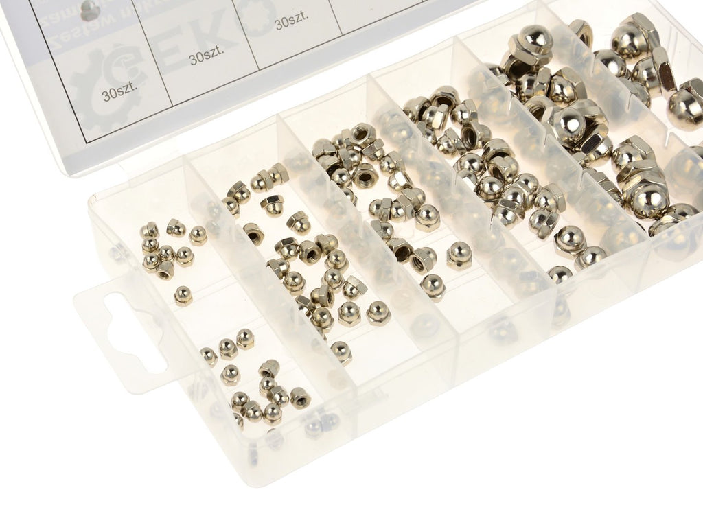 150 pcs Cap Hex Nut Assortment