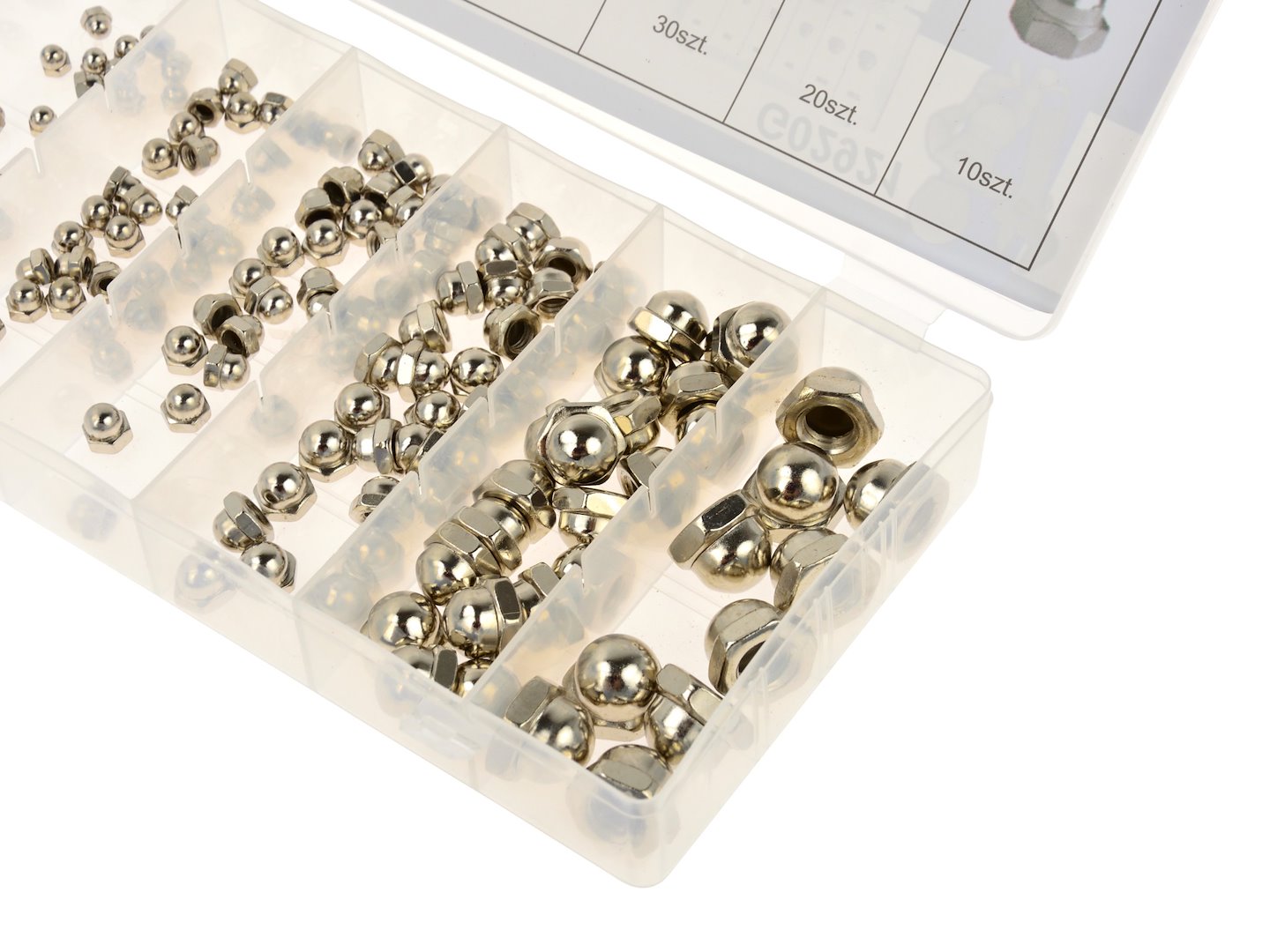 150 pcs Cap Hex Nut Assortment