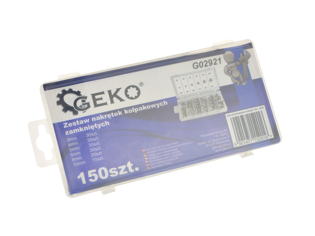 150 pcs Cap Hex Nut Assortment
