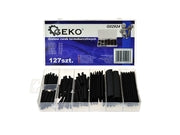 Assorted Heat Shrink Tubing Kit, Black — 127 pcs