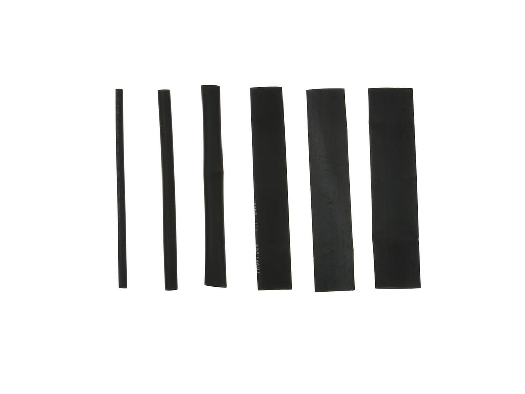 Assorted Black Heat-Shrink Tubing Kit, 196 pcs