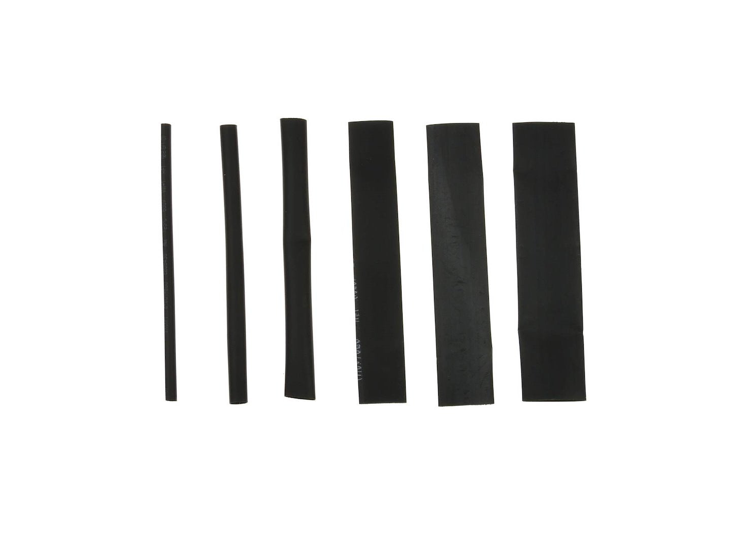 Assorted Black Heat-Shrink Tubing Kit, 196 pcs