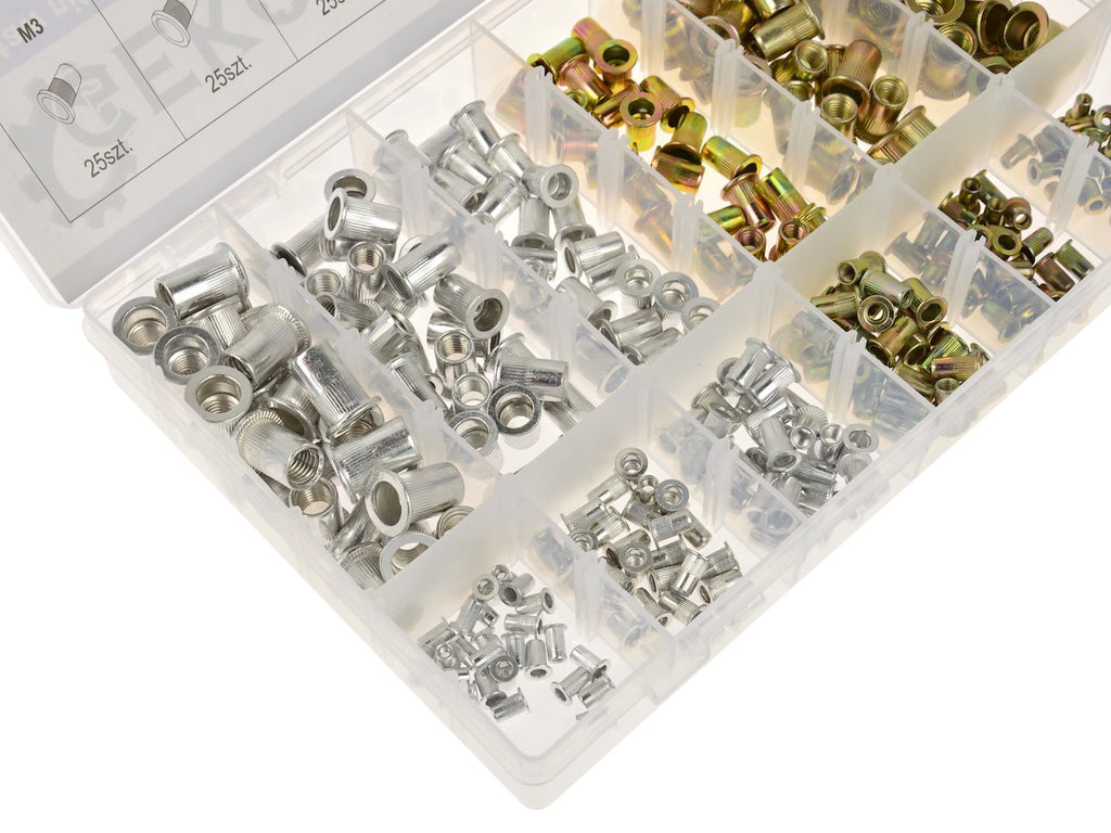 Steel / Aluminium Rivet Nuts Assortment, 300 pcs