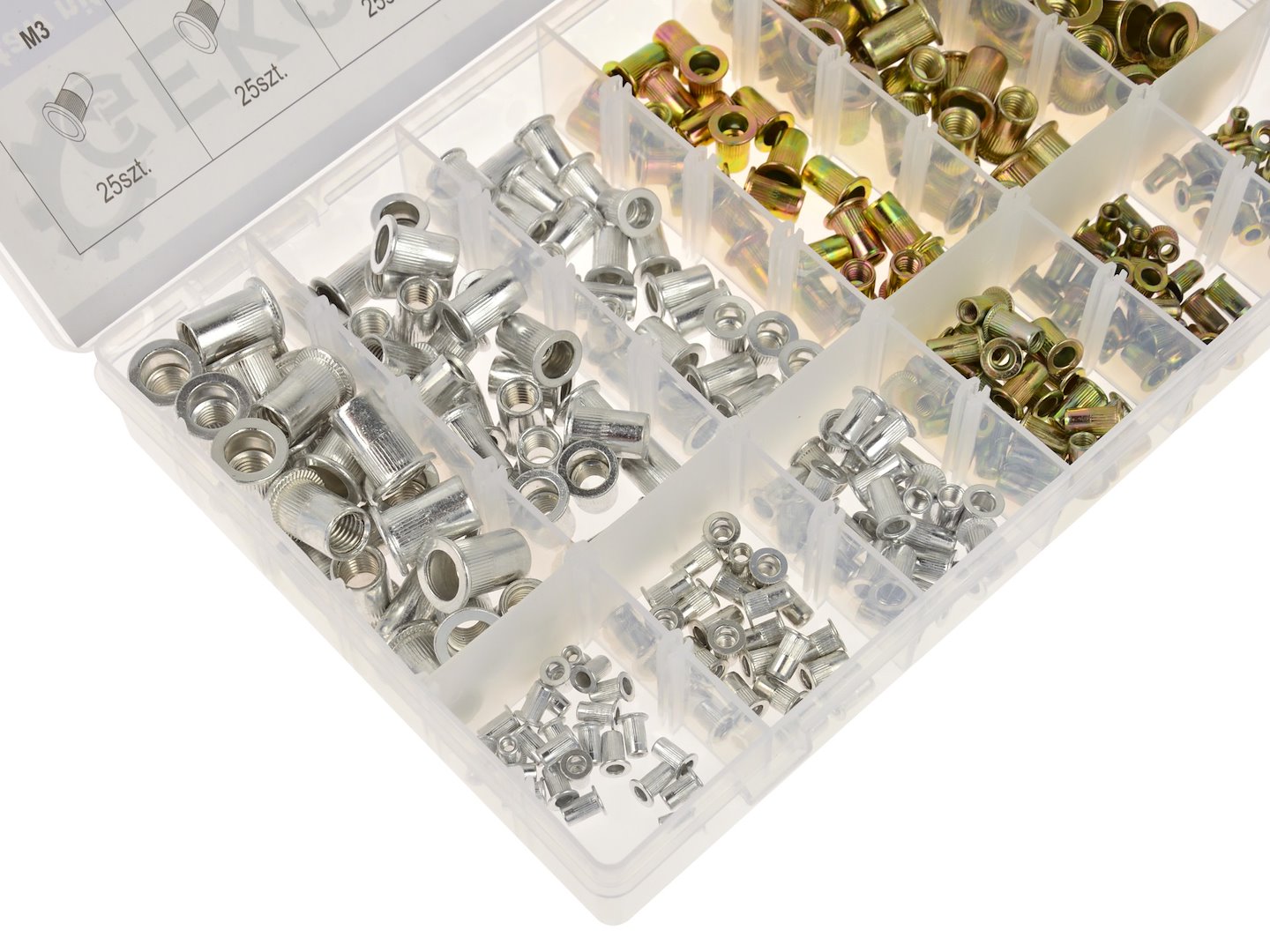 Steel / Aluminium Rivet Nuts Assortment, 300 pcs