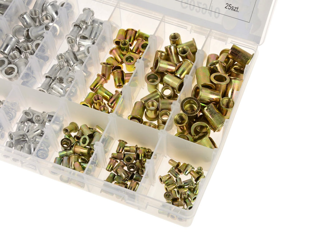 Steel / Aluminium Rivet Nuts Assortment, 300 pcs