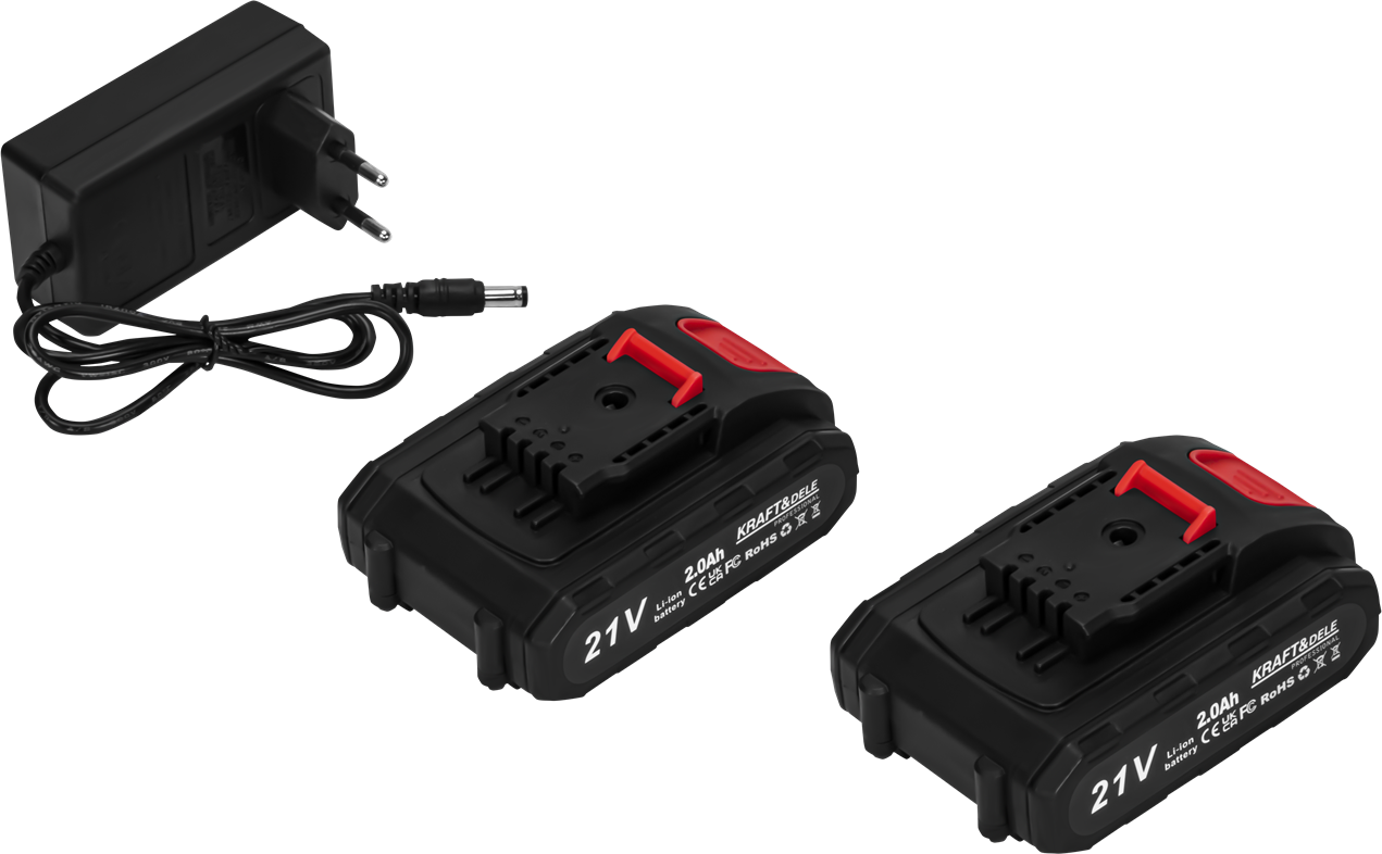21V 2Ah x 2 pcs cordless pruner + charger KD5091