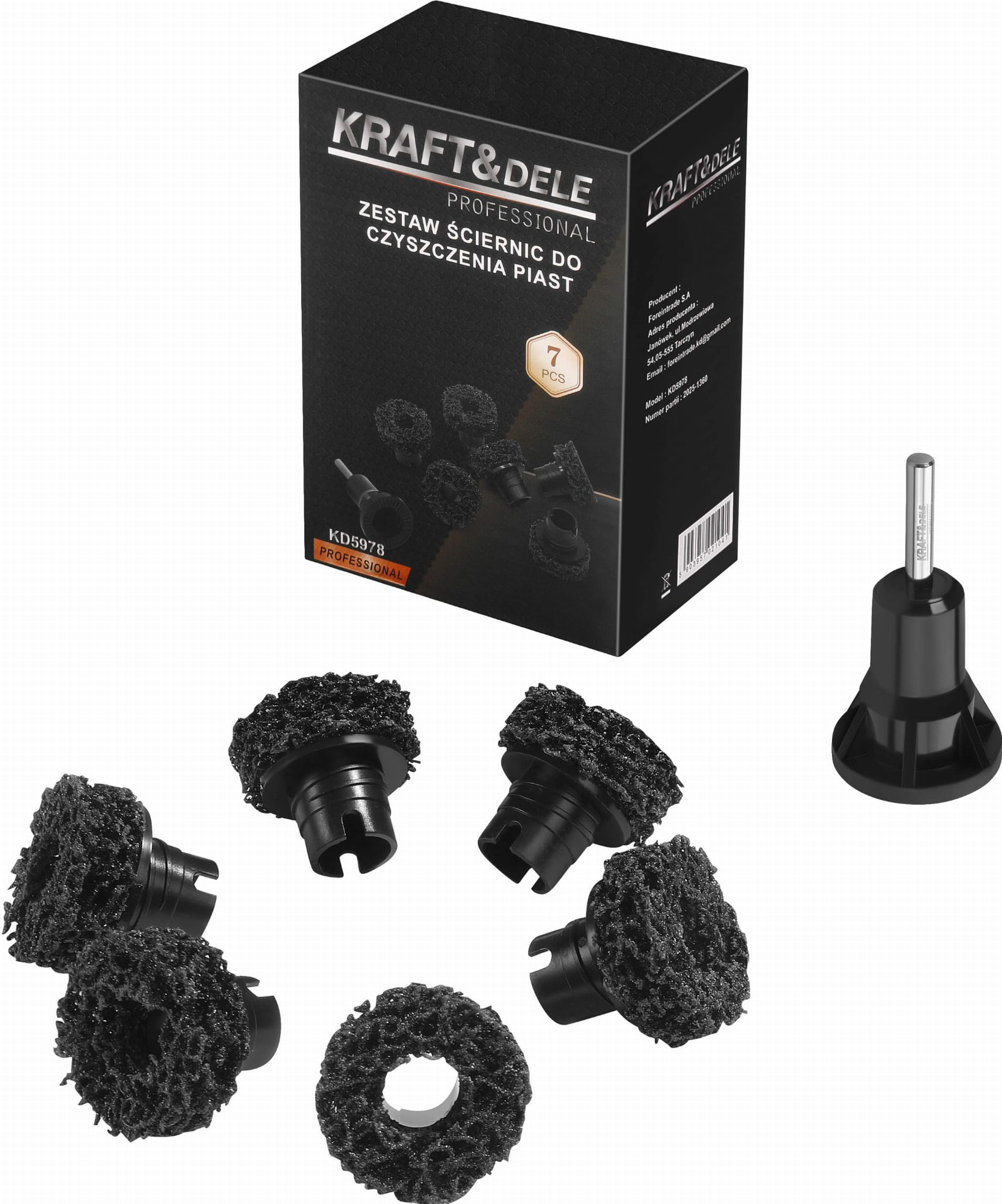 Set of grinding wheels for cleaning hubs KD5978