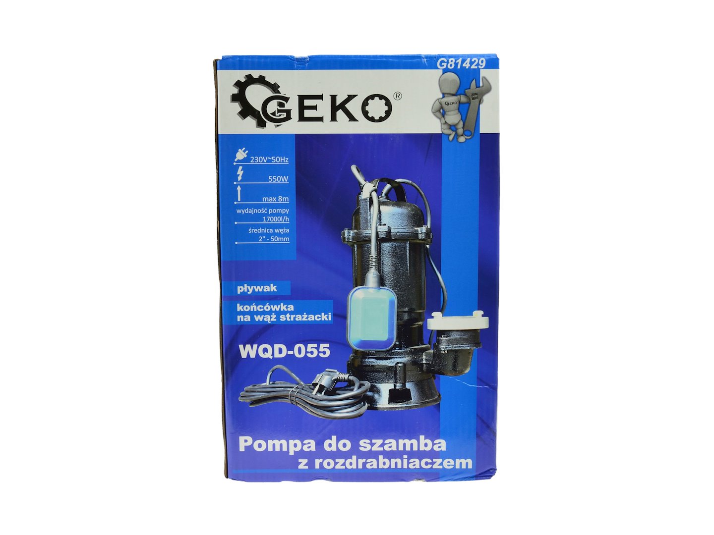 WQD-0.55 Submersible Pump with Floating Switch and Fire Hose Connector