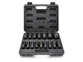 Long Impact Sockets Set 1/2" 10-32 mm (16 pcs)