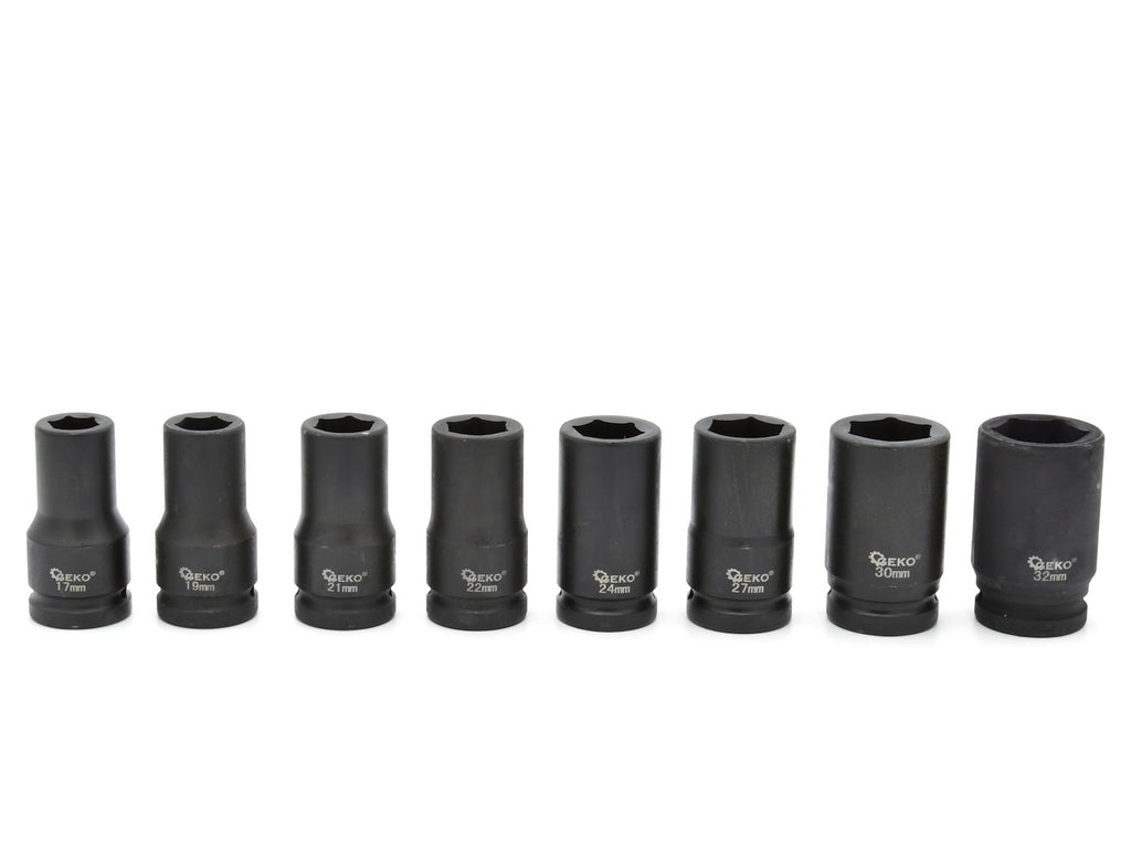 Impact Sockets Set 3/4" 17-32 mm (8 pcs)
