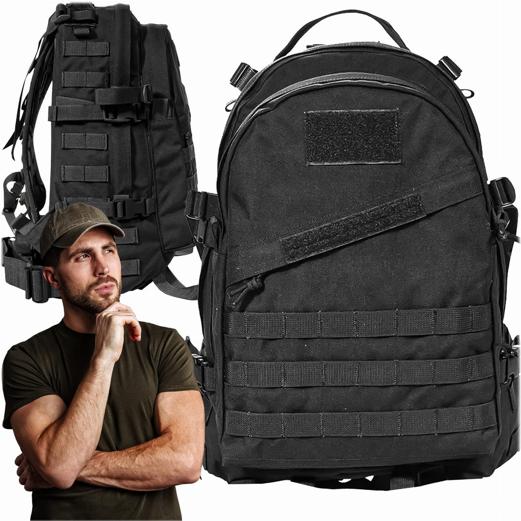 Tactical Military Travel Backpack 30L Black