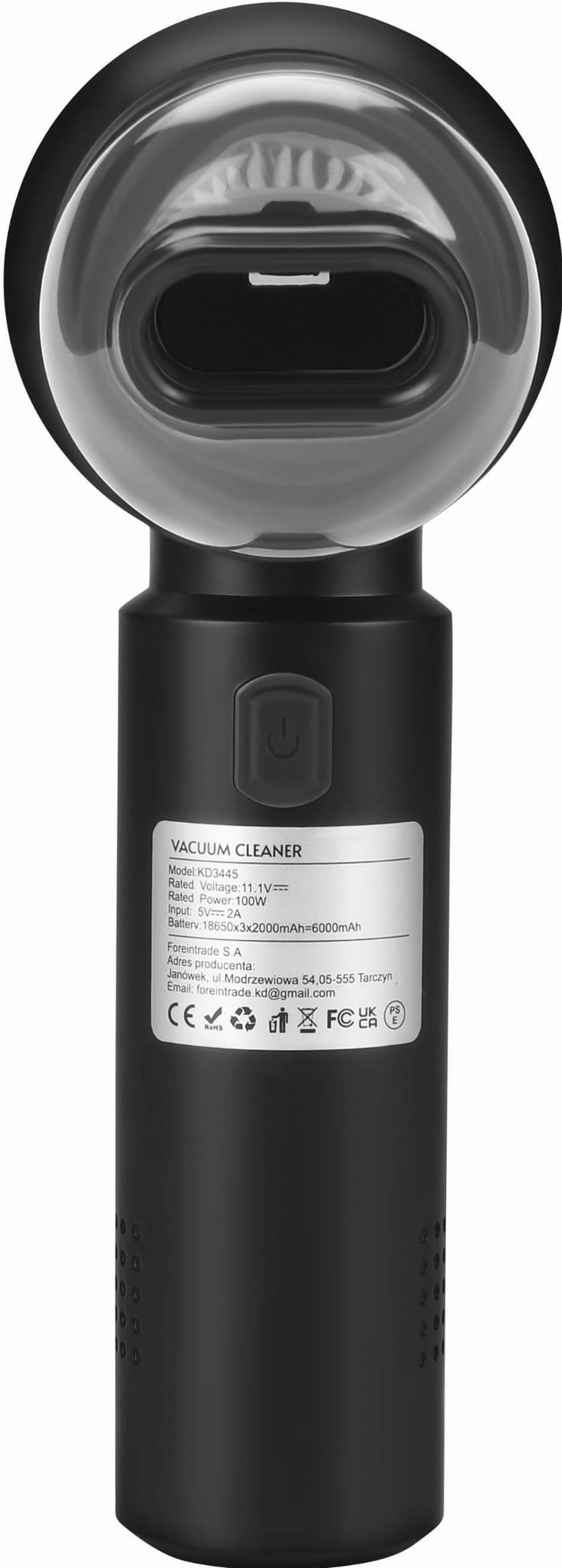 Cordless vacuum cleaner 100W 6000mAh KD3445