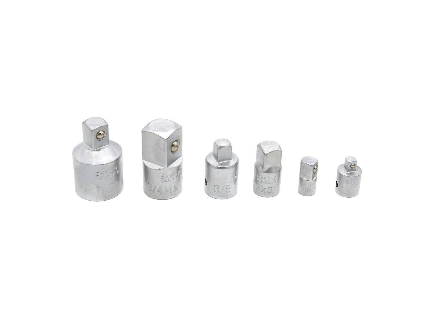 6-piece adapter set 1/4" - 3/4"