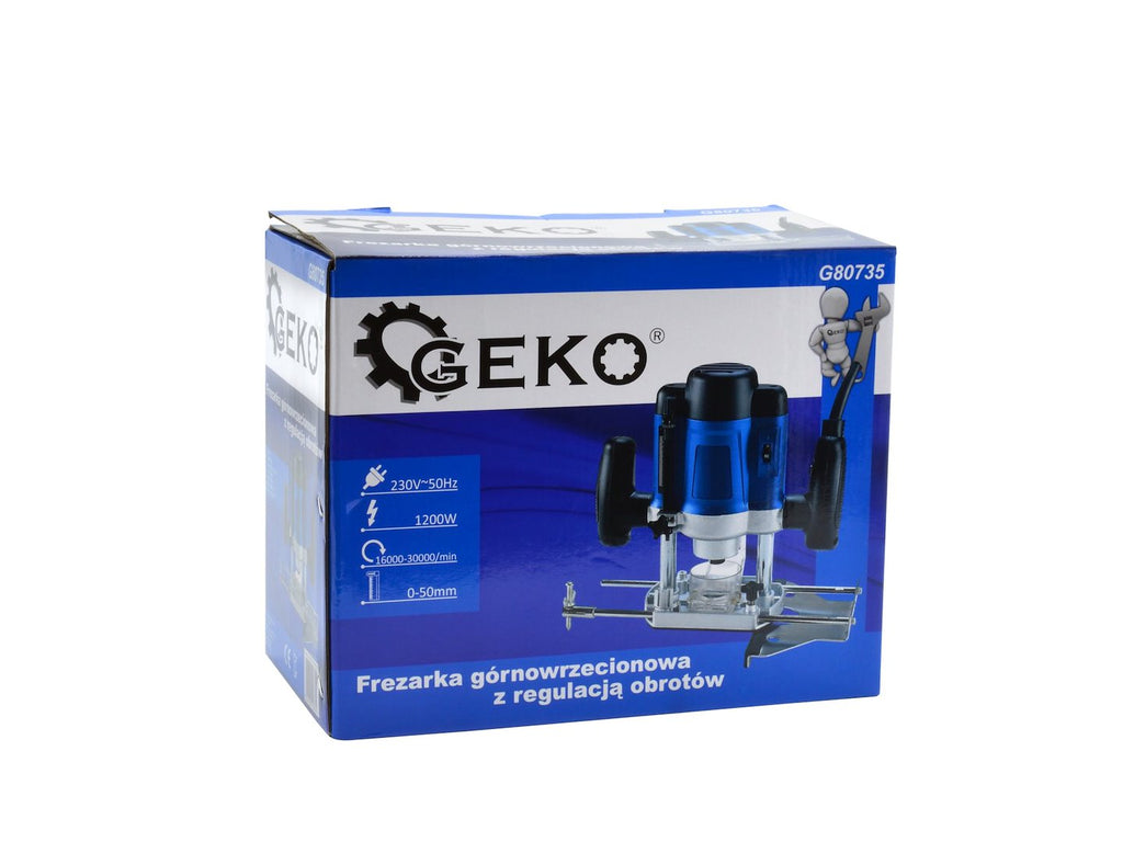 Wood router, 1200W, with adjustable power