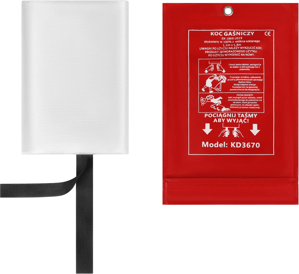 Fire blanket 1.2x1.8M fiberglass KD3670