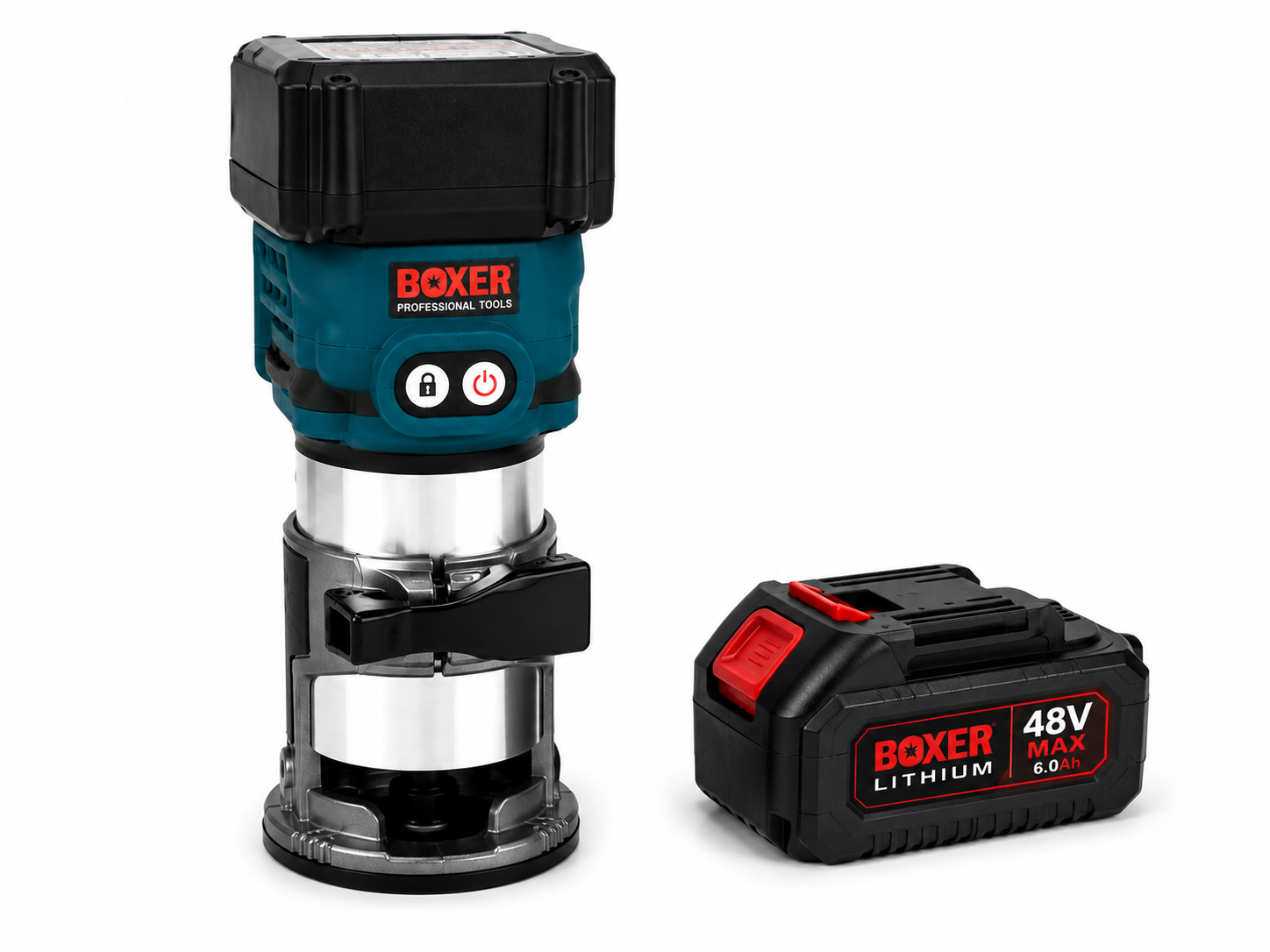 BOXER BX-216 Cordless Router Trimmer 18V 2x3.0Ah – 30,000 RPM 6/8mm