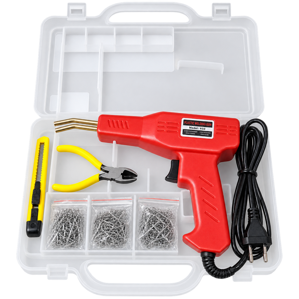 H50 Plastic Welding Gun 150W 220V – Hot Stapler Bumper Plastic Repair Kit