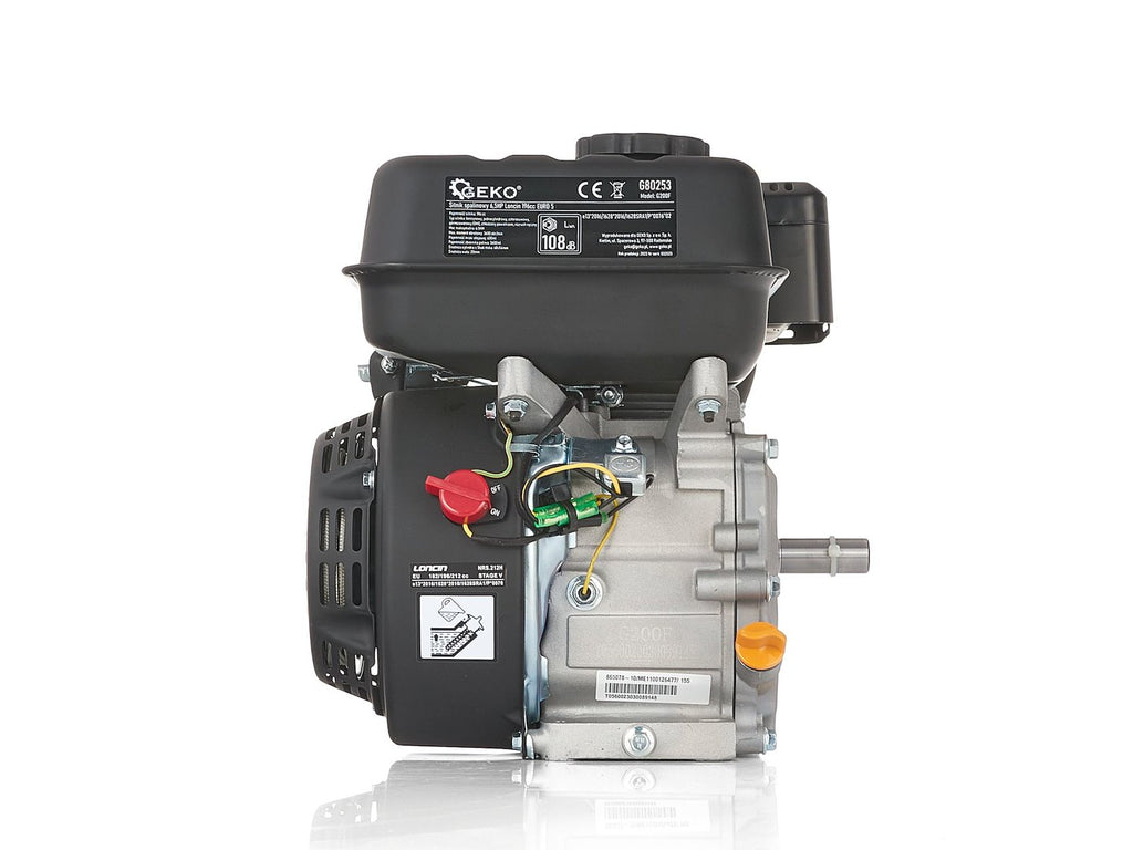 Gasoline Engine 6,5HP Loncin, 196cc 19mm Euro 5