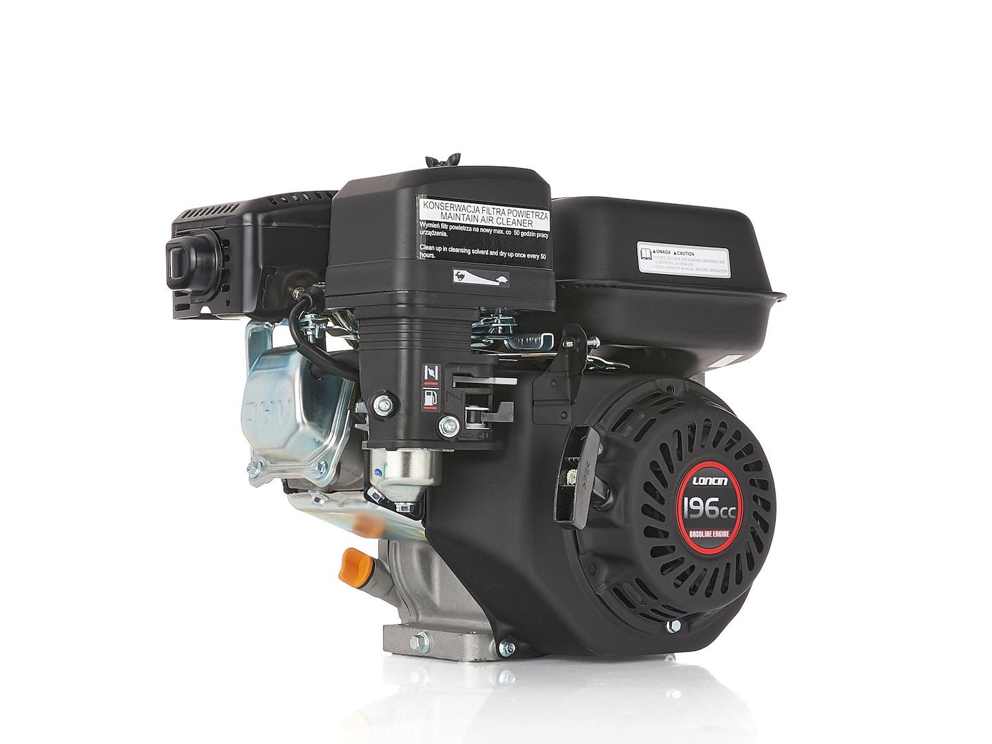 Gasoline Engine 6,5HP Loncin, 196cc 19mm Euro 5