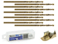 HSS Twist Drill for Metal with Cobalt, 1 mm – Pack of 10