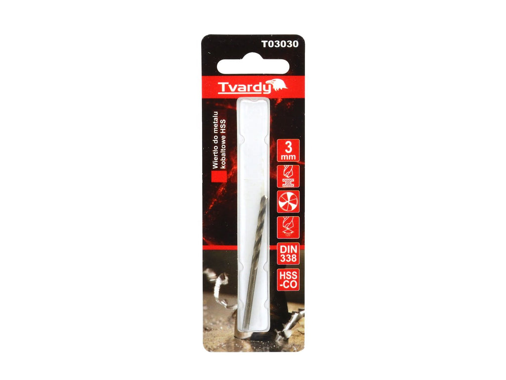 HSS Cobalt drill M35 3flutes sharp 3 mm