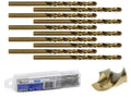 HSS cobalt twist drill for metal, 4 mm – Pack of 10