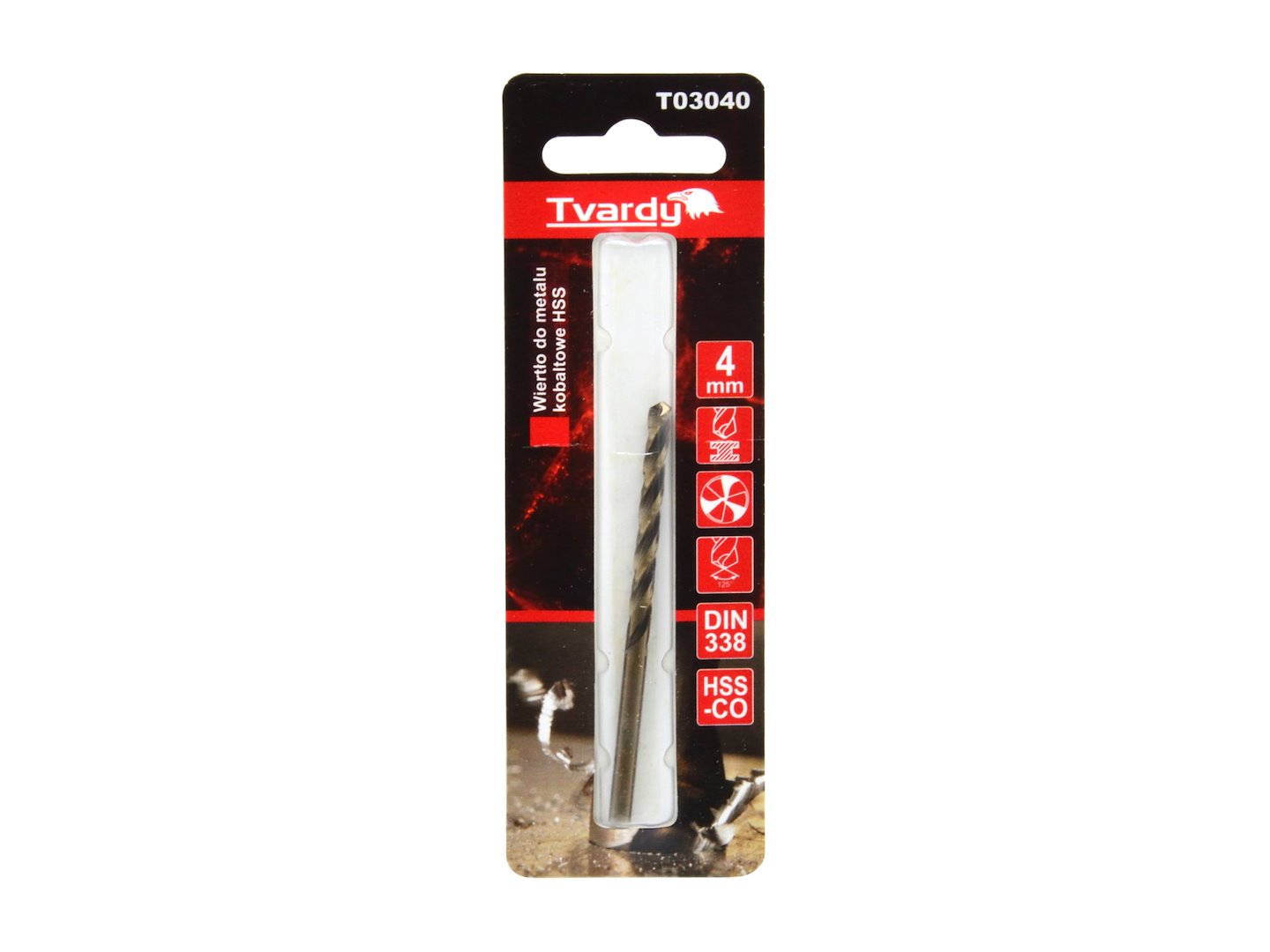 HSS Cobalt drill M35 3flutes sharp 4 mm