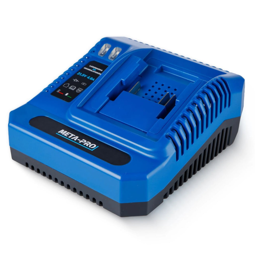 META-PRO Kiire akulaadija 21.5V 4A – Li-Ion elektritööriista laadija
