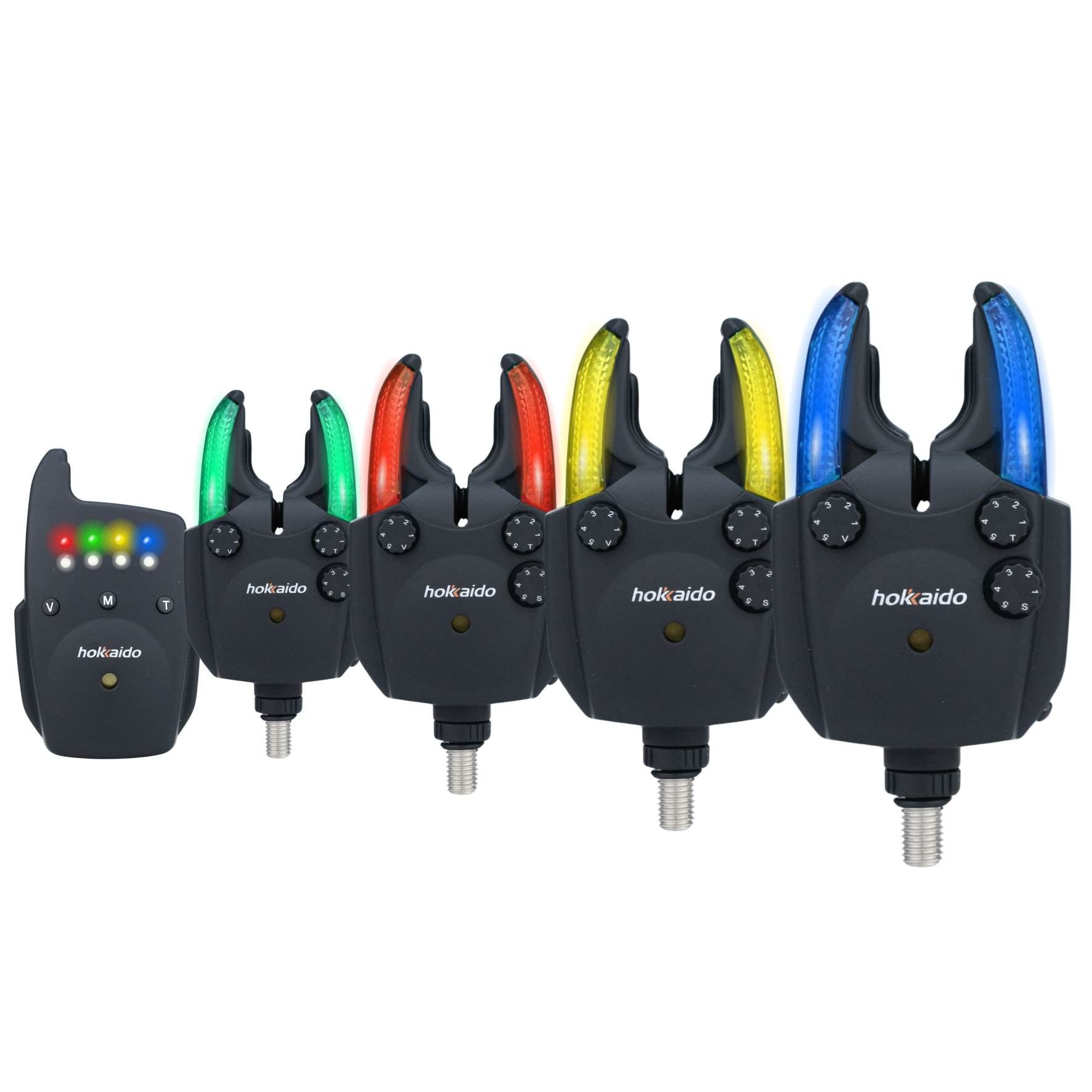 Hokkaido kalastusandurite komplekt 4+1 juhtpuldiga, öörežiimi ja mäluga