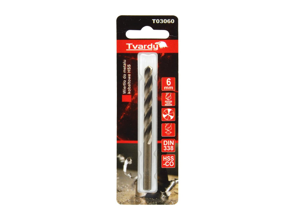 HSS Cobalt drill M35 3flutes sharp  6 mm