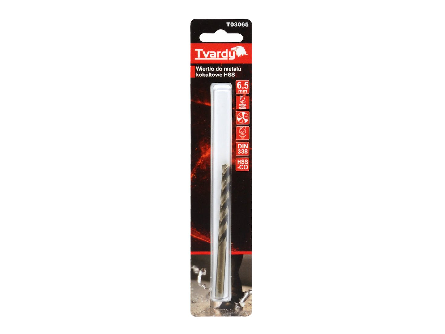 HSS Cobalt drill M35 3flutes sharp  6,5 mm